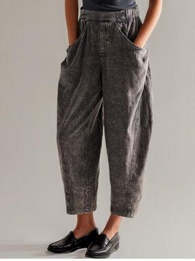 Free People Womens High Road Pull-on Barrel Pants